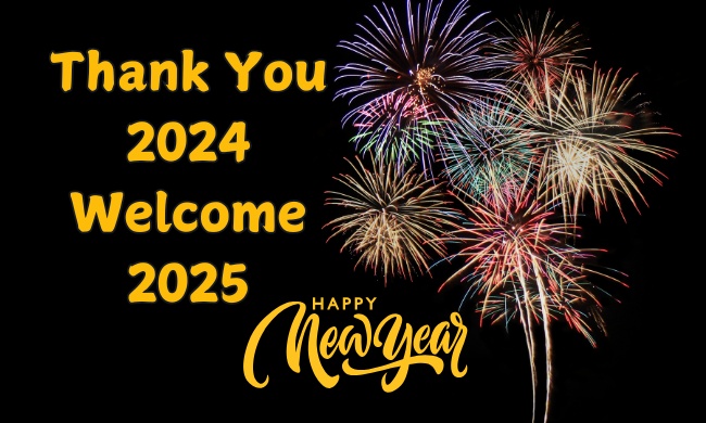 Thank You 2024 Welcome 2025